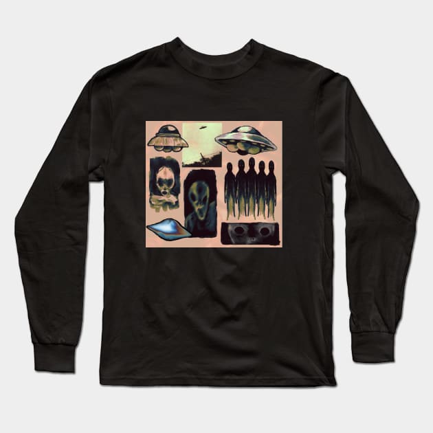 UFO Long Sleeve T-Shirt by Plastiboo